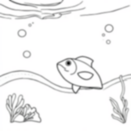 underwater - fish, ocean, underwater, sea creatures, coral reef coloring page