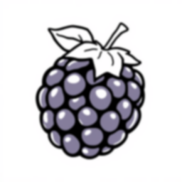 Free blackberry - blackberry Coloring Page for Kids - Printable PDF & PNG