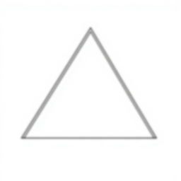 easy triangle - easy, triangle coloring page