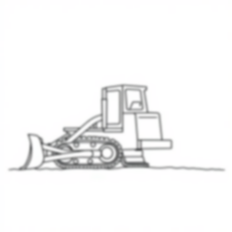 Free bulldozer pushing - bulldozer, pushing Coloring Page for Kids - Printable PDF & PNG