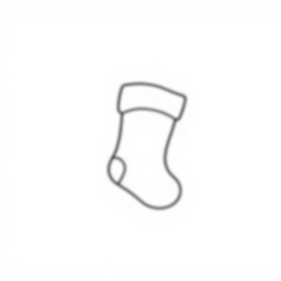 Free christmas stocking - christmas, stocking Coloring Page for Kids - Printable PDF & PNG