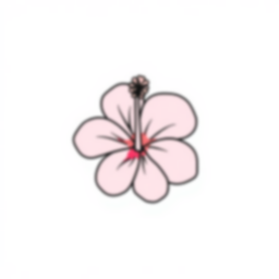 Free pink hibiscus - pink, hibiscus Coloring Page for Kids - Printable PDF & PNG
