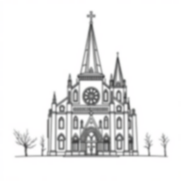 Free cathedral - cathedral Coloring Page for Kids - Printable PDF & PNG