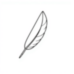 Free bird feather - bird, feather Coloring Page for Kids - Printable PDF & PNG