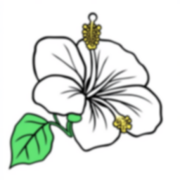 Free hibiscus - hibiscus Coloring Page for Kids - Printable PDF & PNG