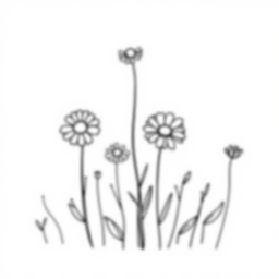 Free wildflowers - wildflowers Coloring Page for Kids - Printable PDF & PNG