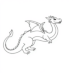 dragon - dragon coloring page