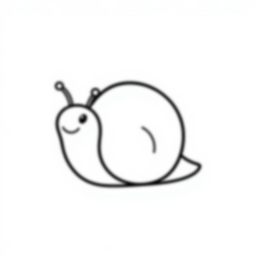 Free snail detail - snail, detail Coloring Page for Kids - Printable PDF & PNG