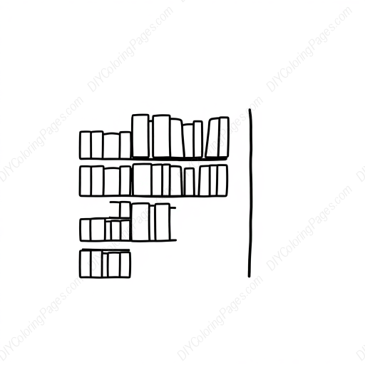 Free Printable library - library Coloring Page for Kids and Adults - High Quality PDF & PNG Download