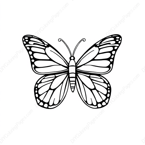 butterfly - butterfly coloring page