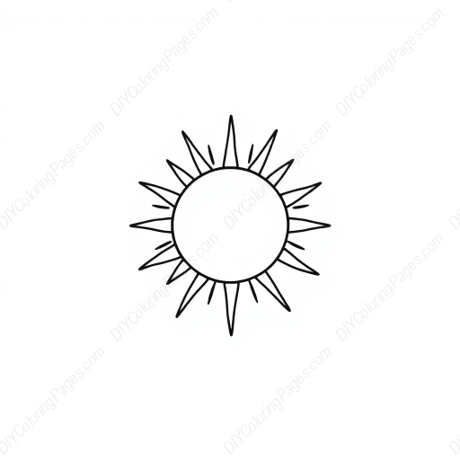 sun - sun coloring page
