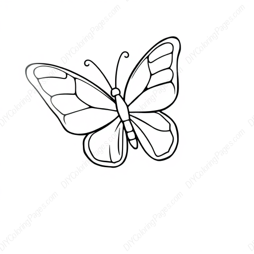 butterfly - butterfly coloring page