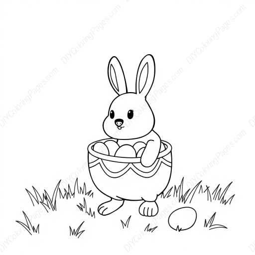 Free Printable egg hunt - egg, hunt Coloring Page for Kids and Adults - High Quality PDF & PNG Download
