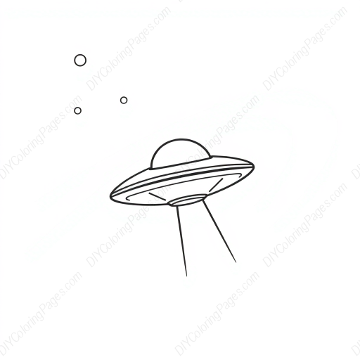 Free Printable ufo flying - flying, ufo Coloring Page for Kids and Adults - High Quality PDF & PNG Download