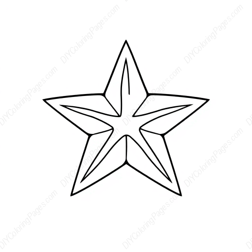 star - star coloring page