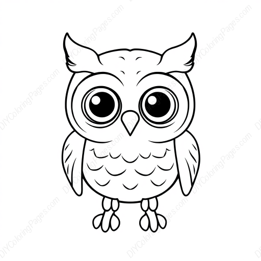 adorable owl - adorable, owl coloring page