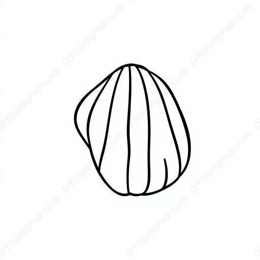 Free Printable conch shell - conch shell Coloring Page for Kids and Adults - High Quality PDF & PNG Download