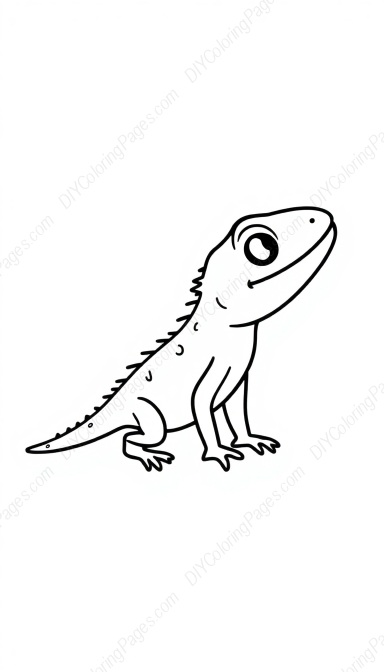 Free Printable lizard detail - detail, lizard Coloring Page for Kids and Adults - High Quality PDF & PNG Download