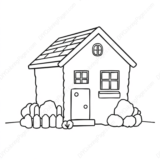 house - house coloring page