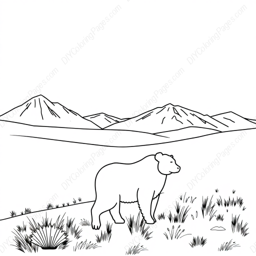 tundra - tundra coloring page