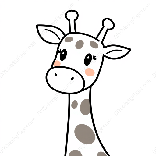 Free Printable giraffe spots - giraffe, spots Coloring Page for Kids and Adults - High Quality PDF & PNG Download