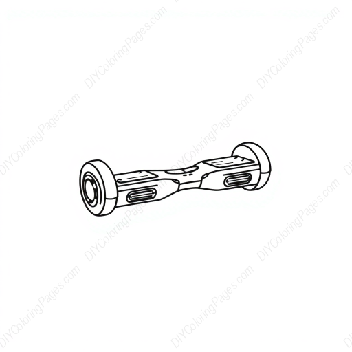 Free Printable hoverboard floating - hoverboard, floating Coloring Page for Kids and Adults - High Quality PDF & PNG Download