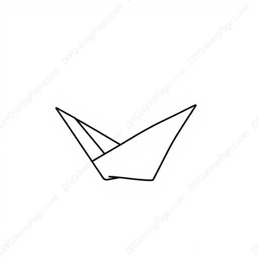 Free Printable paper crane - crane, paper Coloring Page for Kids and Adults - High Quality PDF & PNG Download