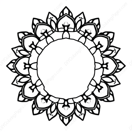 Free Printable mandala design - mandala, design Coloring Page for Kids and Adults - High Quality PDF & PNG Download