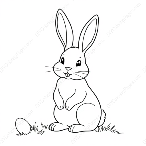 Free Printable easter bunny - bunny, easter Coloring Page for Kids and Adults - High Quality PDF & PNG Download