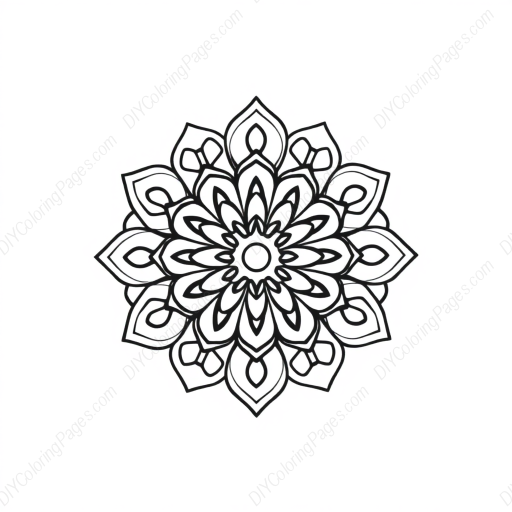 Free Printable mandala decorative - mandala, decorative Coloring Page for Kids and Adults - High Quality PDF & PNG Download