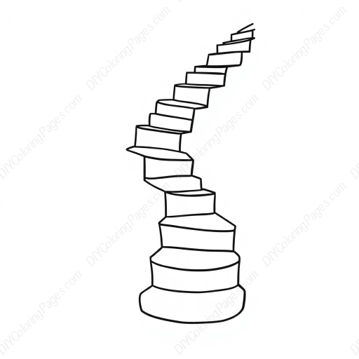Free Printable escher stairs - escher, stairs Coloring Page for Kids and Adults - High Quality PDF & PNG Download