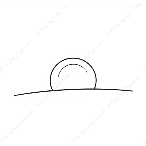Free Printable sunrise sky - sky, sunrise Coloring Page for Kids and Adults - High Quality PDF & PNG Download