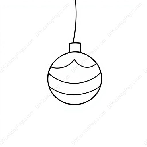 Free Printable christmas ornament - christmas, ornament Coloring Page for Kids and Adults - High Quality PDF & PNG Download