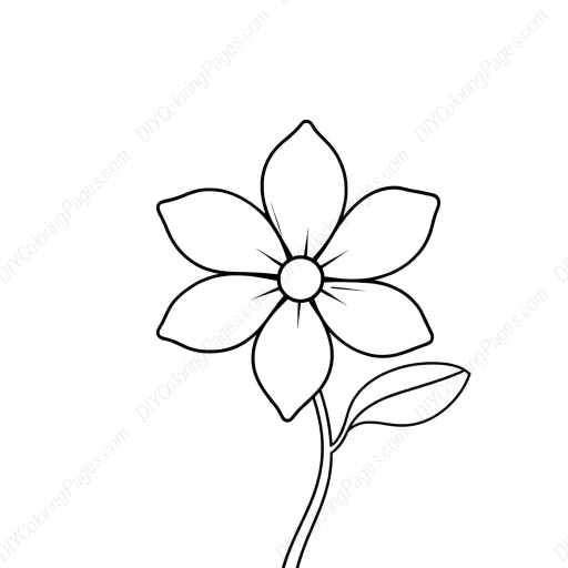 flower - flower coloring page
