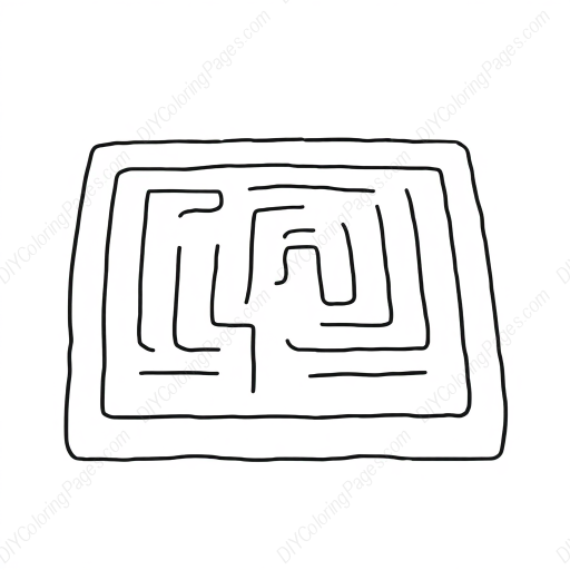 Free Printable garden maze - garden, maze Coloring Page for Kids and Adults - High Quality PDF & PNG Download
