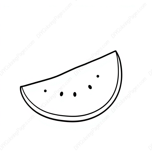 Free Printable watermelon - watermelon Coloring Page for Kids and Adults - High Quality PDF & PNG Download