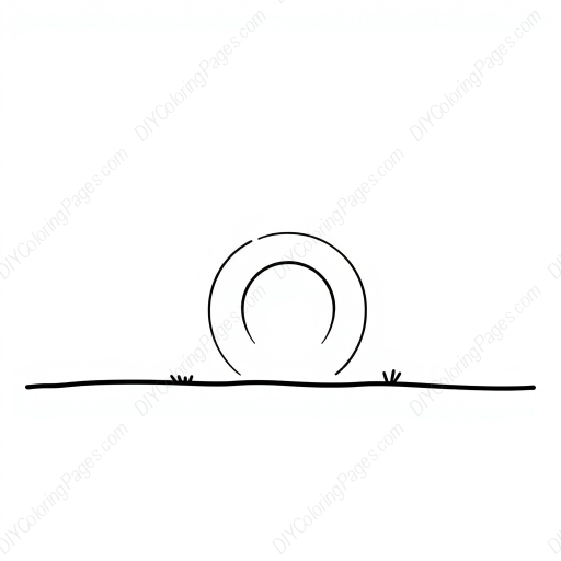Free Printable sunset - sunset Coloring Page for Kids and Adults - High Quality PDF & PNG Download