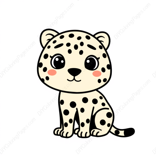 Free Printable cheetah spots - spots, cheetah Coloring Page for Kids and Adults - High Quality PDF & PNG Download