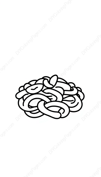 Free Printable pasta plate - pasta, plate Coloring Page for Kids and Adults - High Quality PDF & PNG Download