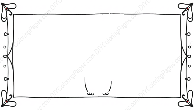 Free Printable decorative border - decorative, border Coloring Page for Kids and Adults - High Quality PDF & PNG Download