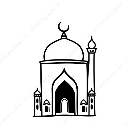 Free Printable islamic geometric Coloring Page for Kids and Adults - High Quality PDF & PNG Download