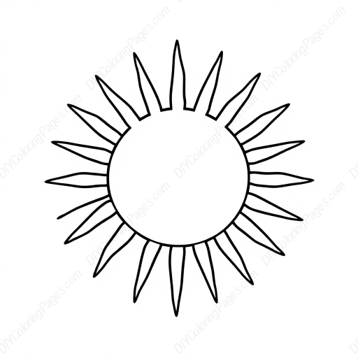 sun - sun coloring page
