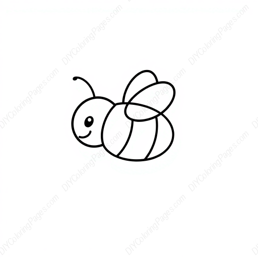 Free Printable bee detail - bee, detail Coloring Page for Kids and Adults - High Quality PDF & PNG Download