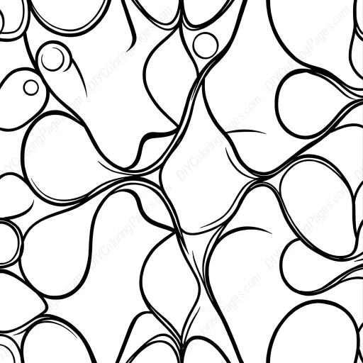 abstract pattern - pattern, abstract coloring page