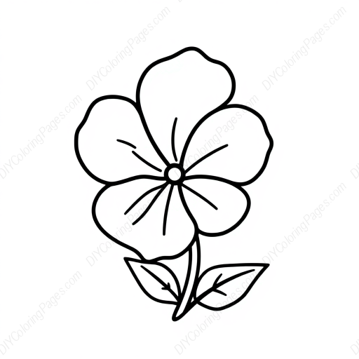 Free Printable petunia - petunia Coloring Page for Kids and Adults - High Quality PDF & PNG Download
