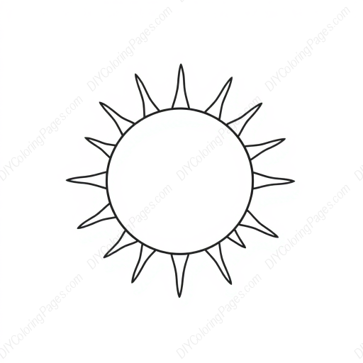 sun - sun coloring page