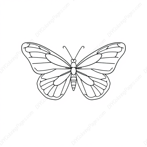 butterfly - butterfly coloring page