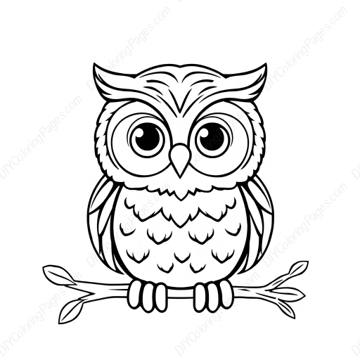 adorable owl - adorable, owl coloring page