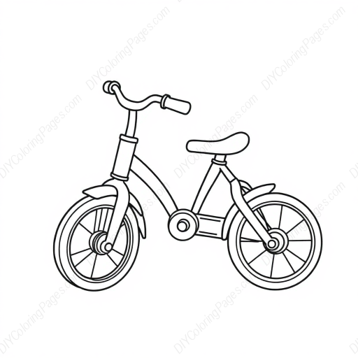 Free Printable tricycle for kids - kids, tricycle Coloring Page for Kids and Adults - High Quality PDF & PNG Download