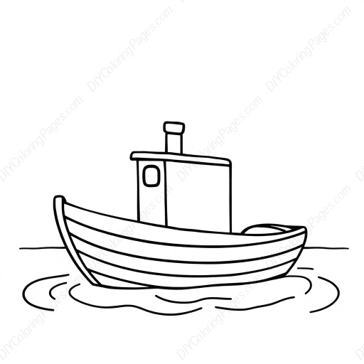 boat - boat coloring page